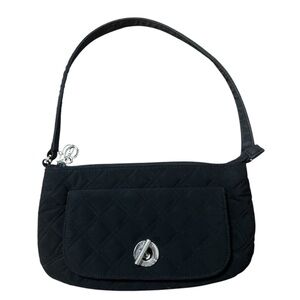 Vera Bradley Black Quilted Shoulder Purse